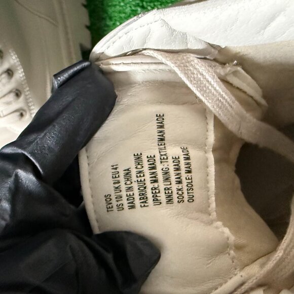 Justfab Women’s Tevos Lace-Up Chunky Heel Beige Sandstorm Combat Boots Size 10 - Picture 7 of 8